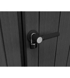 Casetta da giardino keter "artisan 11x7" in duotech colore grigio con porta battente doppia 342x218x226 cm