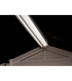 Casetta da giardino keter "factor 8x6" in resina colore beige con porta battente doppia 256,5x182x243 cm