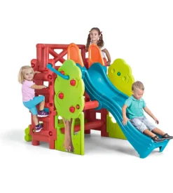 Casetta da giardino per bambini elica garden "bosco" in plastica multicolor 200x125x139 cm