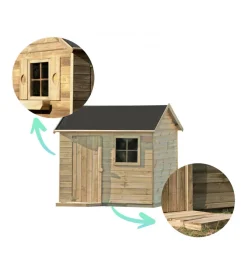 Casetta da giardino per bambini in legno domus 