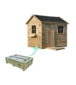 Casetta da giardino per bambini in legno domus 