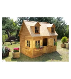 Casetta da giardino per bambini in legno domus "sofia" 157x248x218 cm