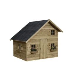 Casetta da giardino per bambini in legno domus "clarissa" 223x250x230 cm