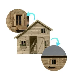 Casetta da giardino per bambini in legno domus 