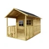 Casetta da giardino per bambini in legno domus "blanka" 139x237x165 cm