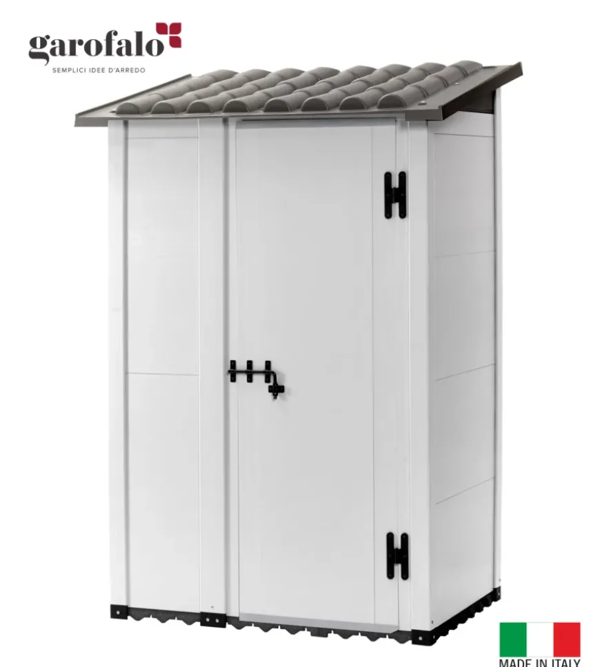 Casetta da giardino urban 100 1 porta decentrata, 139x95x201 cm - garofalo