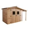 Casetta in legno da giardino habrita "eden" in abete rosso massiccio 370x187x210 cm