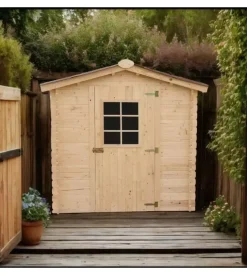 Casetta in legno da giardino habrita "albon" 205x199x197 cm