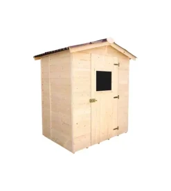 Casetta in legno da giardino habrita "eden" in abete massello 180x145x204 cm