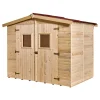 Casetta in legno da giardino habrita "eden" in abete rosso massiccio 270x187x210 cm