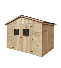 Casetta in legno da giardino habrita "eden" in abete rosso massiccio 300x220x226 cm