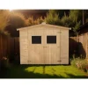 Casetta in legno da giardino habrita "eden" in abete massello 270x267x210 cm