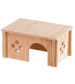 Casetta per porcellini d'india in legno ferplast "sin 4654" 26x17,3x13 cm