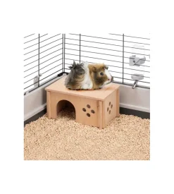 Casetta per porcellini d'india in legno ferplast 