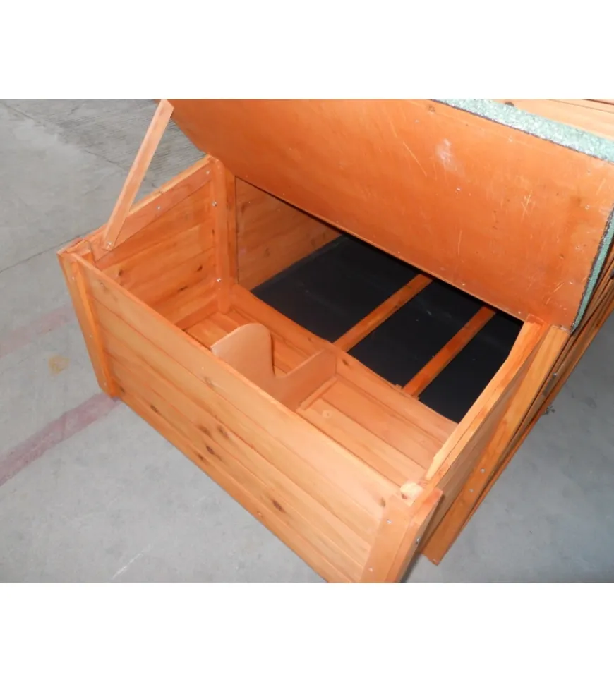 Casetta pollaio per galline in legno habrita "po 2070" 198x75x103 cm