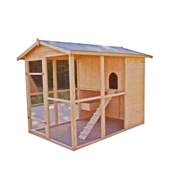 Casetta pollaio per galline in legno habrita "po 1624" 175x268x204 cm