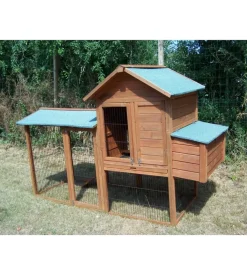 Casetta pollaio per galline habrita "po 2309" in legno 227x94x151 cm