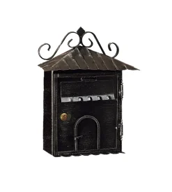 Cassetta postale re rustica ferro battuto