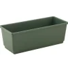 Cassetta/vaso per  gerani verde - lungo 40 cm.