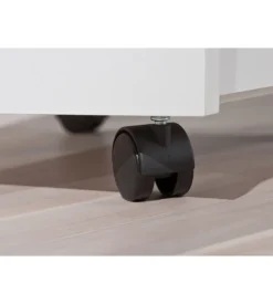 Cassettiera 4 cassetti bianca, 40x36x65 cm