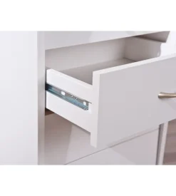 Cassettiera 4 cassetti bianca, 40x36x65 cm