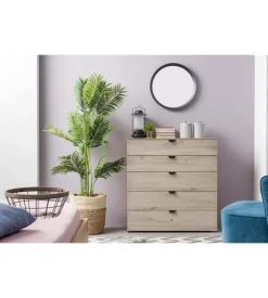 Cassettiera "pamplona" 5 cassetti, 90x40x95 cm