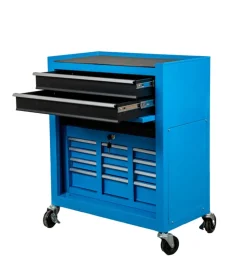 Cassettiera porta attrezzi easy system in metallo con ruote e cassettiera movibile 61,6x33x108,2 cm