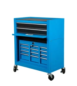 Cassettiera porta attrezzi easy system in metallo con ruote e cassettiera movibile 61,6x33x108,2 cm