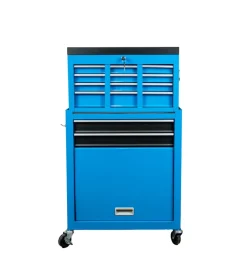 Cassettiera porta attrezzi easy system in metallo con ruote e cassettiera movibile 61,6x33x108,2 cm