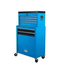 Cassettiera porta attrezzi easy system in metallo con ruote e cassettiera movibile 61,6x33x108,2 cm