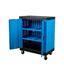 Cassettiera porta attrezzi easy system 3 ripiani con ruote e maniglia 65x38x72 cm