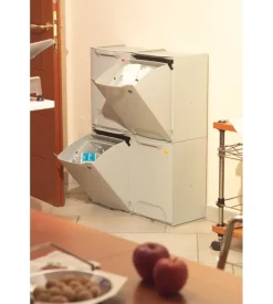 Cassonetto raccolta differenziata colore rosso