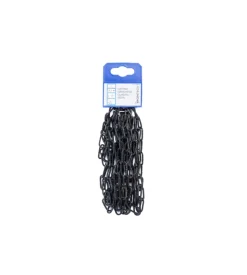 Catena genovese pretagliata maglia quadra ø 2 mm. in acciaio nero 2,5 mt.