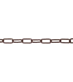 Catena genovese pretagliata maglia quadra ø 2 mm. in acciaio bronzato 2,5 mt.