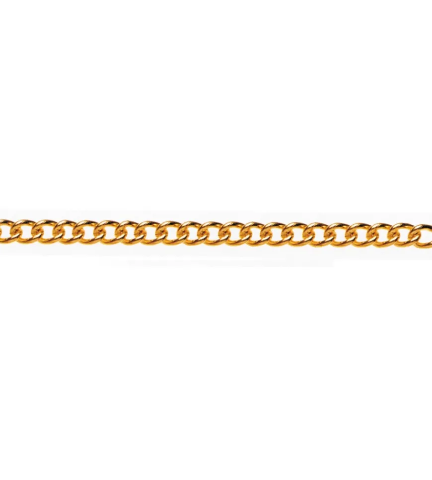 Catena groumette pretagliata ø 2,5 mm. in acciaio ottonato 2,5 mt.