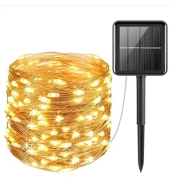 Catena luminosa led solare con pannello 1,2 v, 10 metri