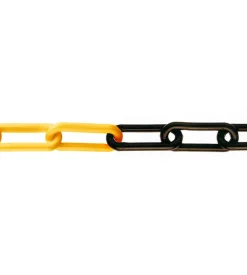 Catena plastica ø 6,0 mm. - giallo-nero - 30 mt.