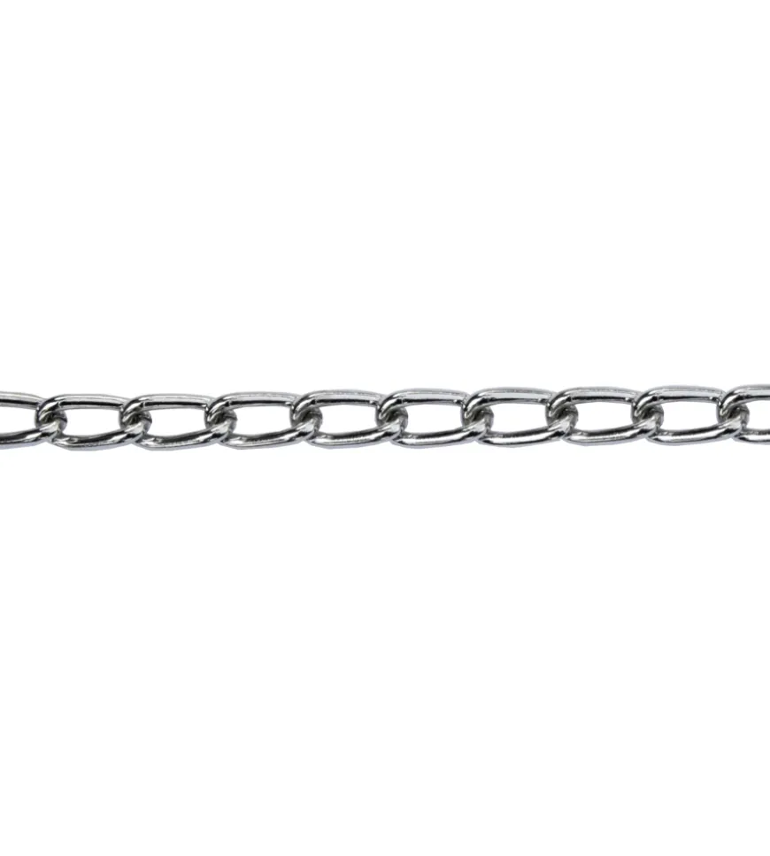 Catena ritorta pretagliata ø 3 mm. in acciaio ottonato 2,5 mt.