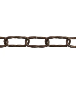 Catena ritorta pretagliata ø 4 mm. in acciaio bronzato 2,5 mt.