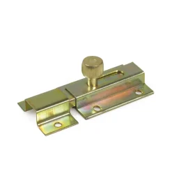 Catenaccio traverso 80 x 40 mm. - zincato giallo