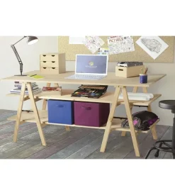 Cavalletto in pino massiccio 53x35x75 cm