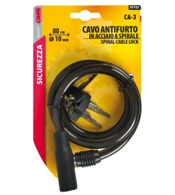 Cavo antifurtoper bicicletta lampa "ca-3 " 10 mm 80 cm - 93723
