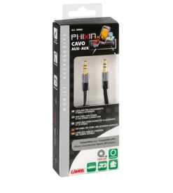 Cavo autoradio 120cm aux aux - nero  38900
