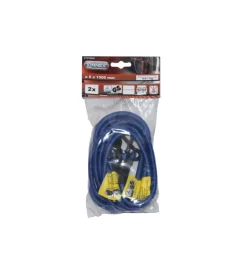 Cavo elastico ø 8 x 1500 mm. con ganci in alluminio a moschettone 2 pz.