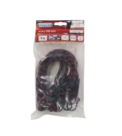 Cavo elastico a ragno ø 8 x 750 mm. in polipropilene con 8 ganci di ancoraggio plastificati