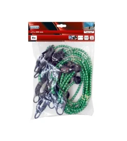 Cavo elastico di serraggio ø 8 x 600 mm. con chiusura a sfera 8 pz.