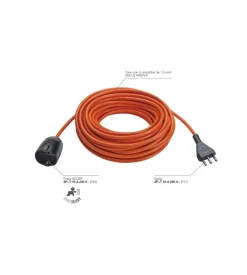 Cavo prolunga universale lineare vimar con 3 conduttori da 1,5 mm 20 metri