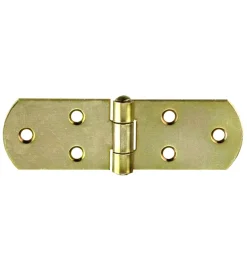 Cerniere a biscotto 120 x 35 mm. - zincate giallo - 1 pz.