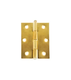 Cerniere con spina a levare in ferro ottonato 50x60 mm. 2 pz.