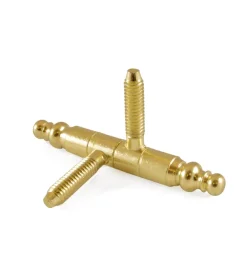 Cerniere per infissi "anuba in stile" in ferro ottonato ø 13 mm. 2 pz.